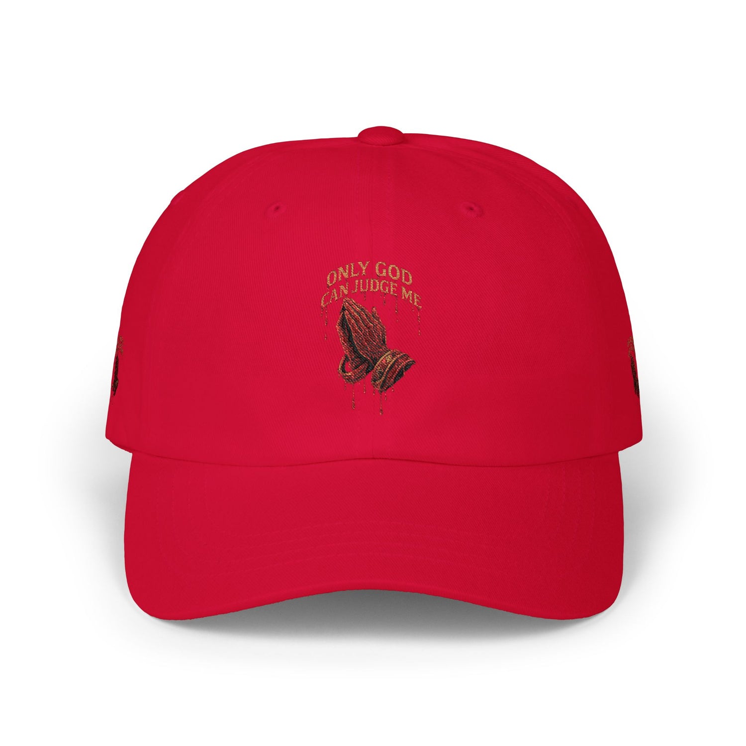 PRAYING HANDS Embroidered Cap White Baseball Hat - Image 11