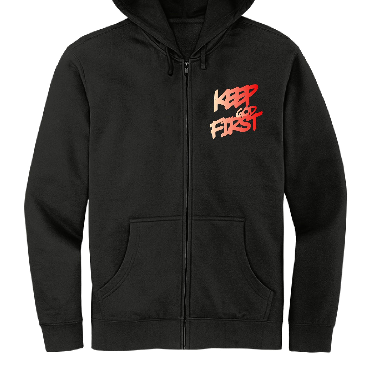 Keep God First Fleece Full-Zip Hoodie - Image 11