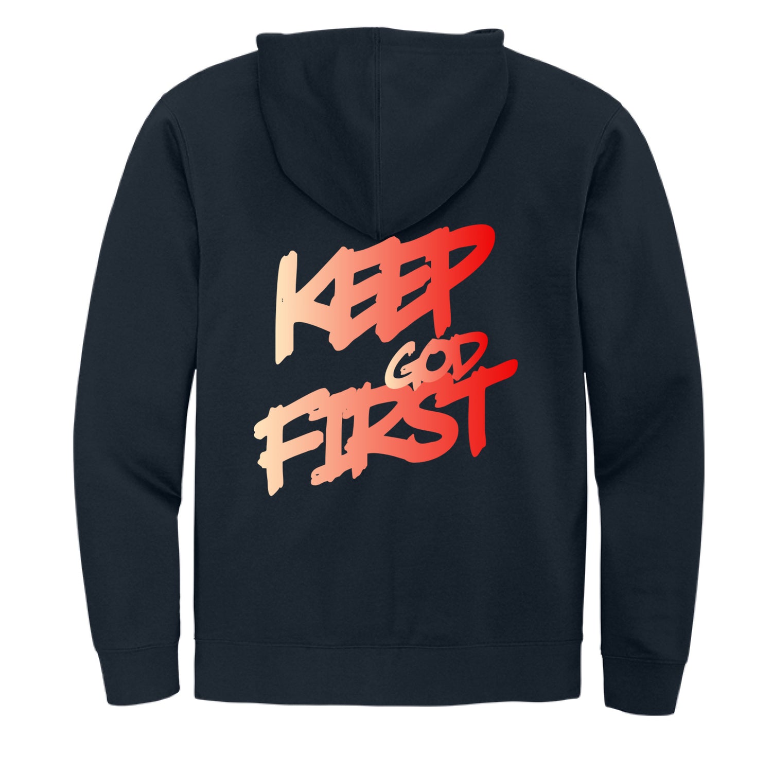 Keep God First Fleece Full-Zip Hoodie - Image 2