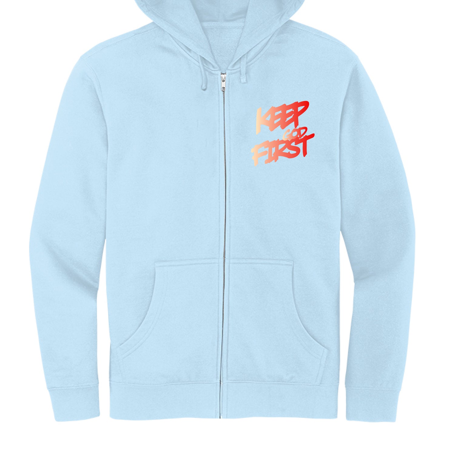 Keep God First Fleece Full-Zip Hoodie - Image 3