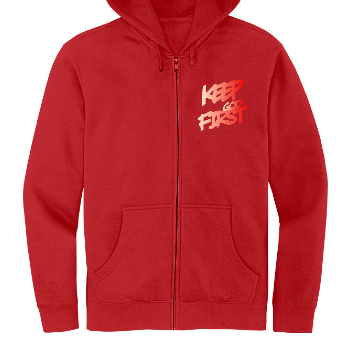 Keep God First Fleece Full-Zip Hoodie - Image 9