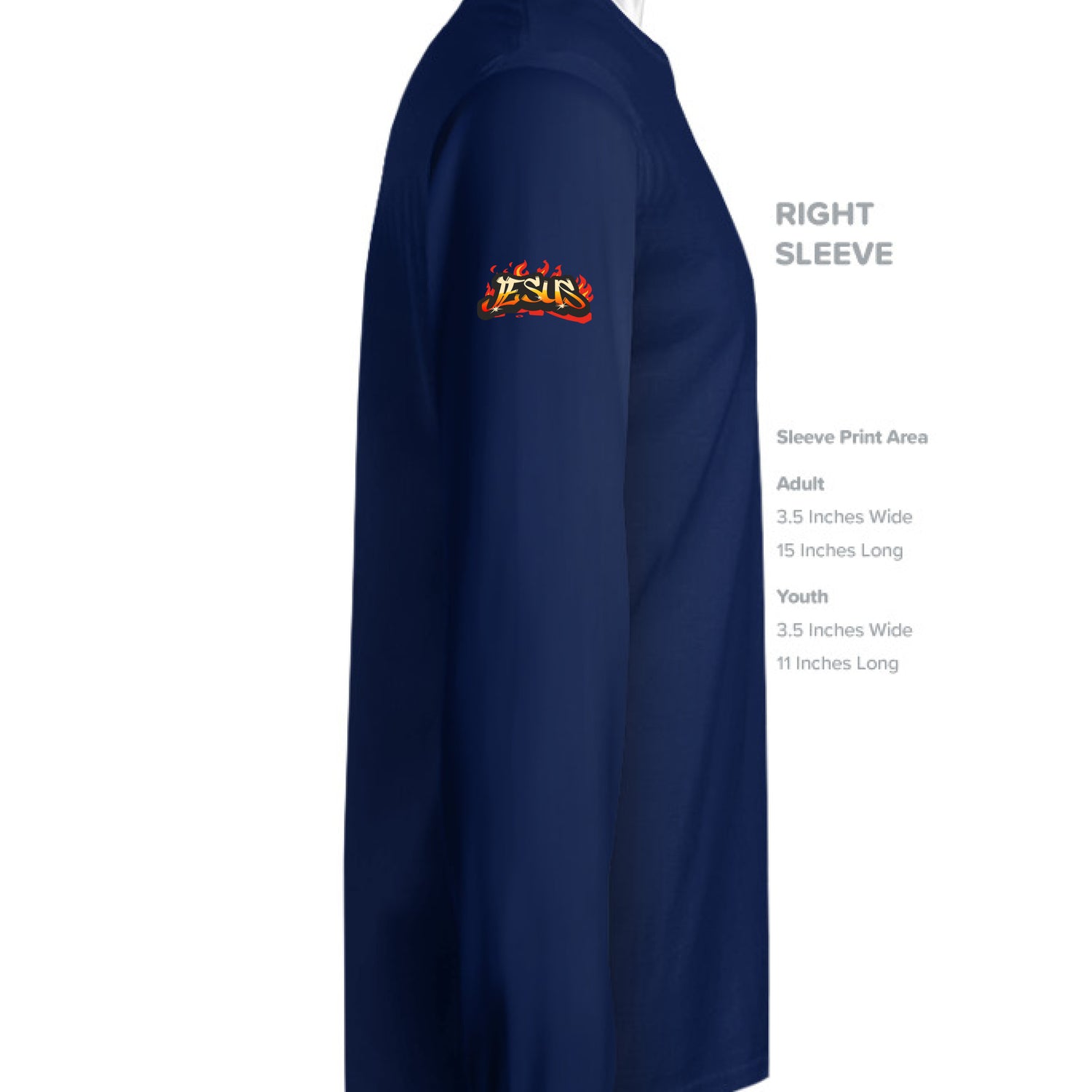 long sleeve faith based T-Shirt - Image 4