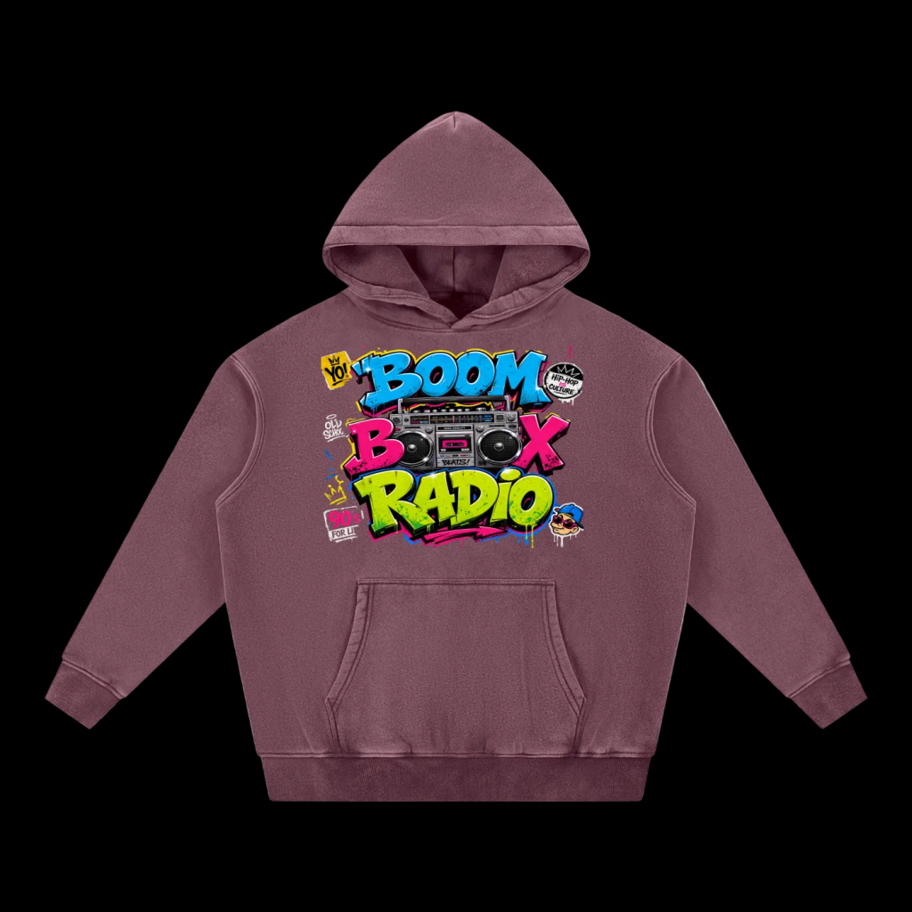 Vintage snow wash oversized hoodie
